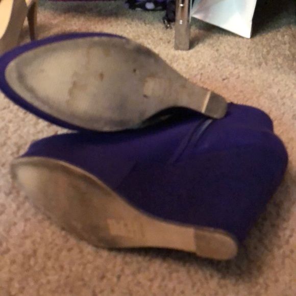 Purple wedge booties. Fun and sassy - Picture 3 of 3